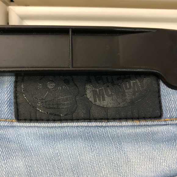 Cheap Monday high waisted denim shorts - Picture 6 of 8